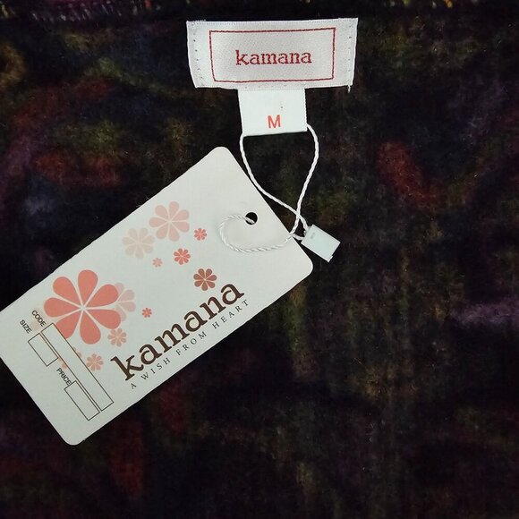 Kamana New Women's Jungle Queen Knit Embordered Button Wool Blend Sweater Coat - Picture 3 of 12